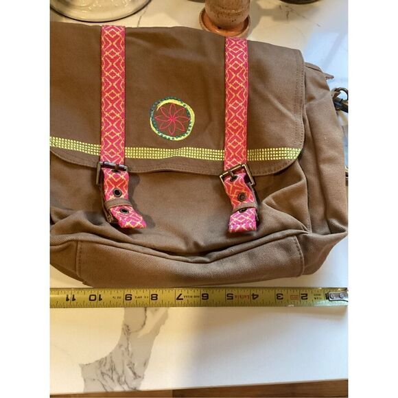 American Girl Canvas Lee Clarke Messenger Shoulder Cross Body Bag - Picture 11 of 12